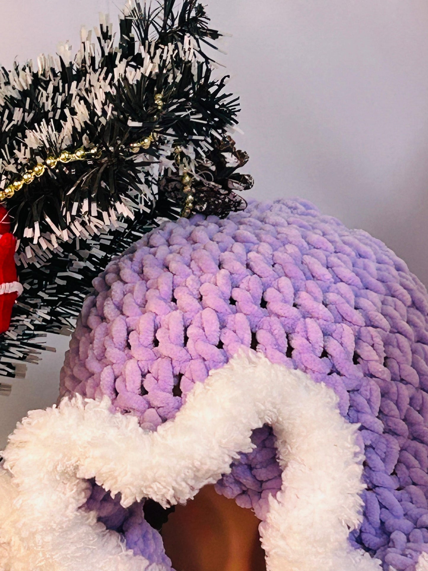 Lavender Dream Ruffle Hat โ Ultra Plush Edition