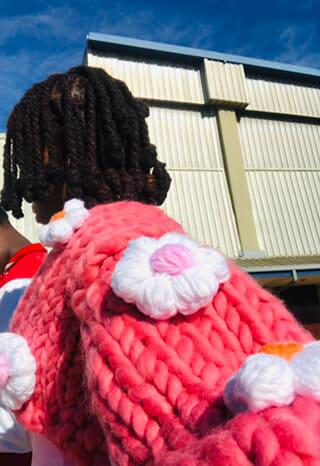 Chunky Flower Bloom Cardigan – Handcrafted Statement Knit